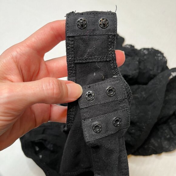 Guess Lace Bodysuit Size XS Small Black Romper One Piece Club Rave Festival S - Picture 8 of 9